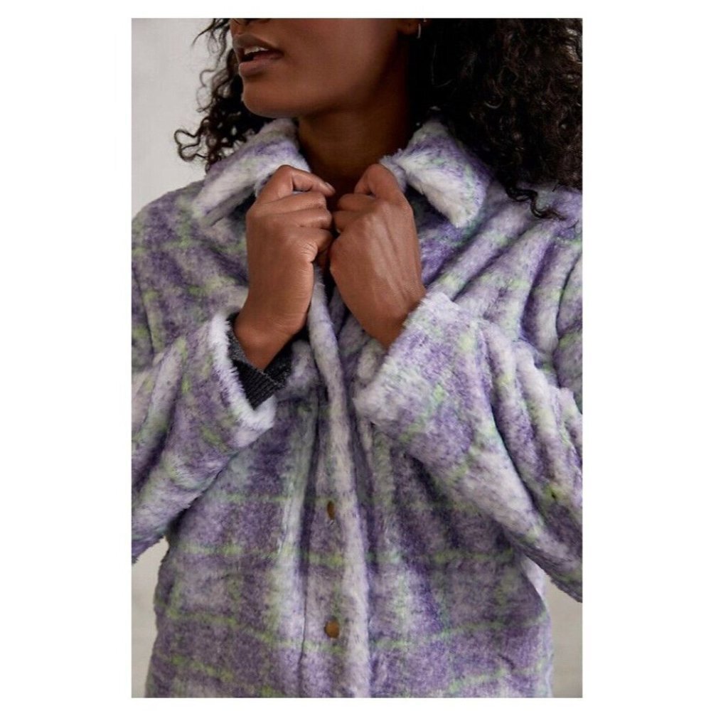 NWT Anthropologie Donna Luxury Plaid Shaket Shirt Jacket MSRP:$198​​​ - Picture 3 of 3